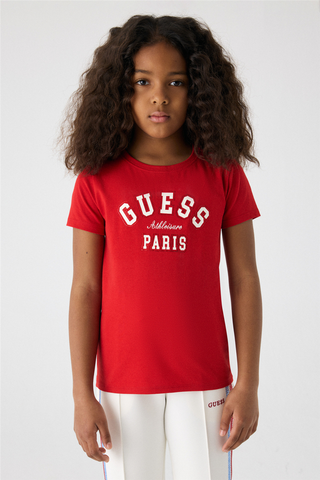 Guess Kız Çocuk Kırmızı TişörtGuess Kız Çocuk Kırmızı Tişört