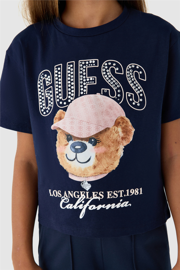 Guess Kız Çocuk Lacivert TshirtGuess Kız Çocuk Lacivert Tshirt