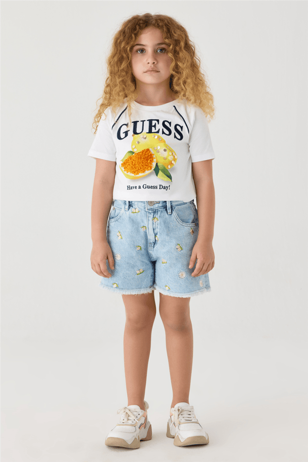 Guess Kız Çocuk Mavi ŞortGuess Kız Çocuk Mavi Şort