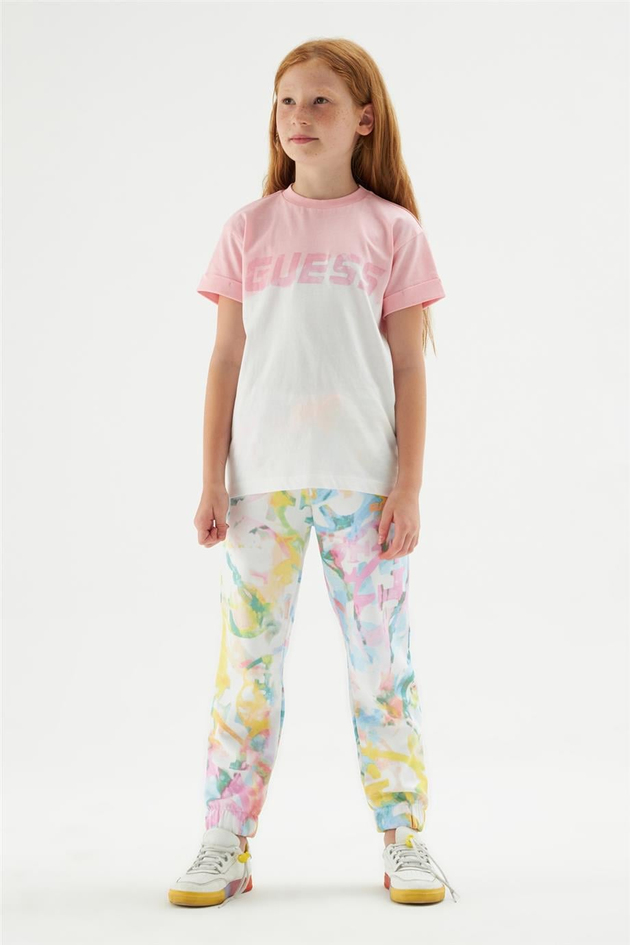 Guess Kız Çocuk Pembe Tshirt