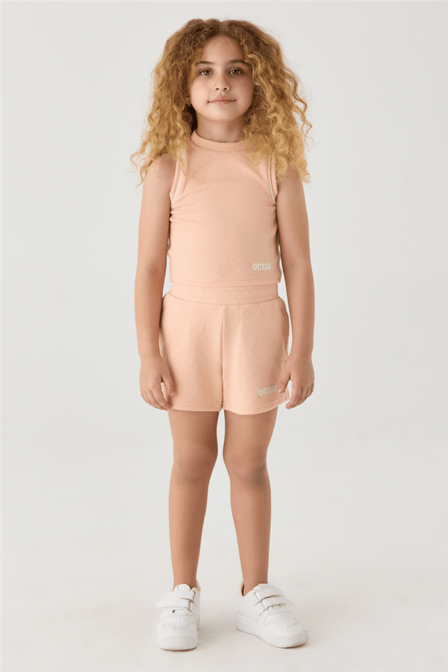 Guess Kız Çocuk Pudra ŞortGuess Kız Çocuk Pudra Şort