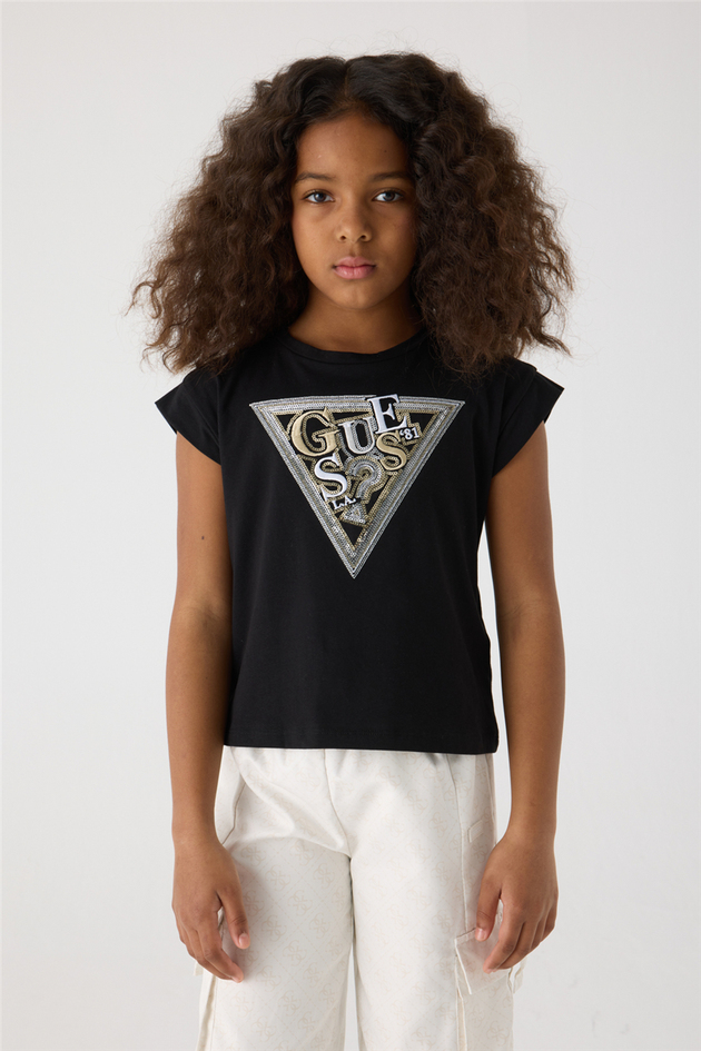 Guess Kız Çocuk Siyah TişörtGuess Kız Çocuk Siyah Tişört