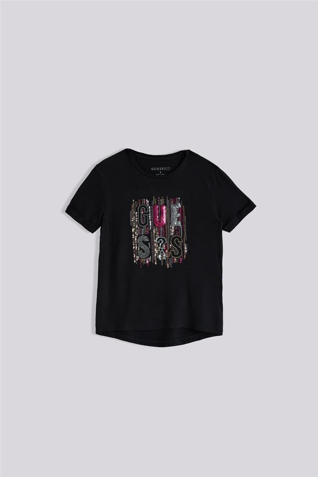 Guess Kız Çocuk Siyah TshirtGuess Kız Çocuk Siyah Tshirt