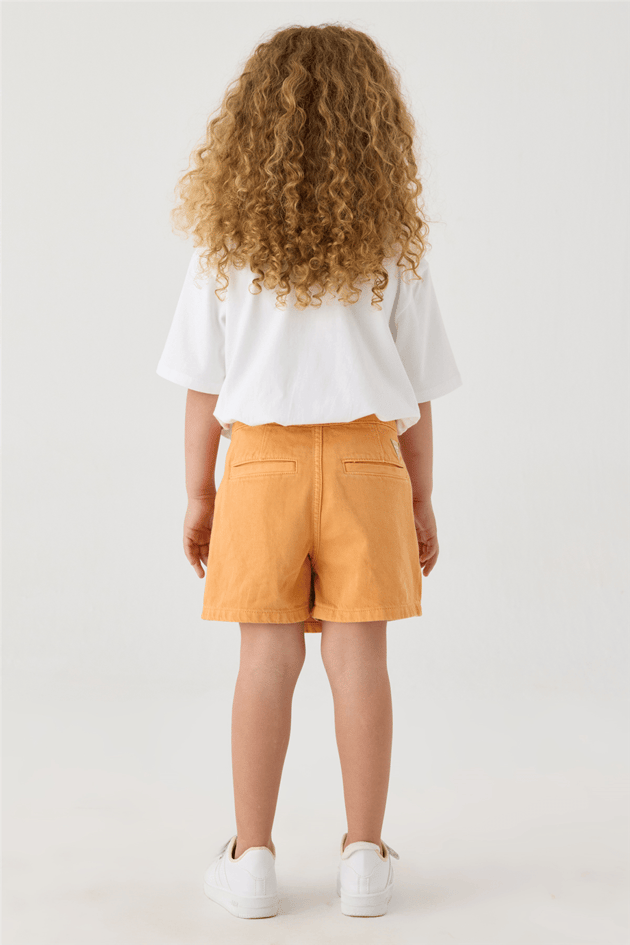 Guess Girl Orange Shorts Skirt Guess Girl Orange Shorts Skirt 