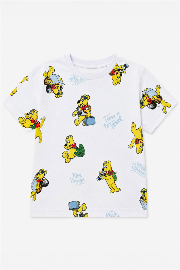 Haribo Boy White-Blue Tshirt Shorts SuitHaribo Boy White-Blue Tshirt Shorts Suit