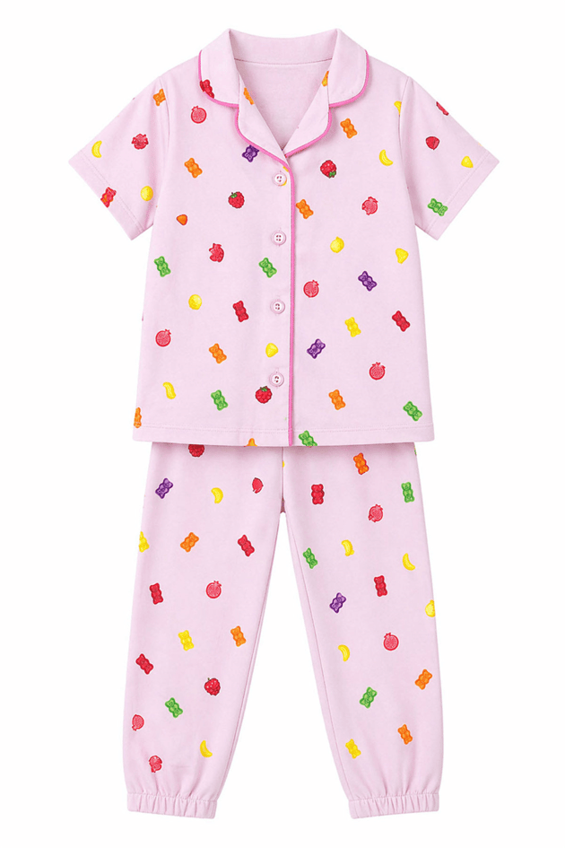 Haribo Kız Çocuk Pembe Pijama TakımHaribo Kız Çocuk Pembe Pijama Takım