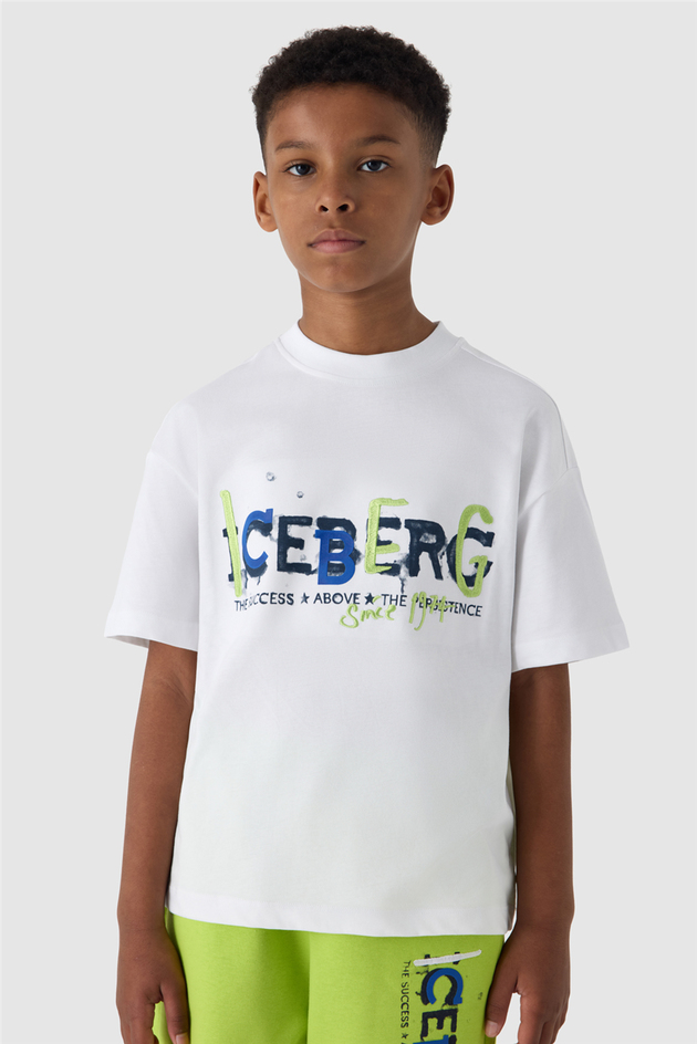 Iceberg Erkek Çocuk Beyaz TshirtIceberg Erkek Çocuk Beyaz Tshirt