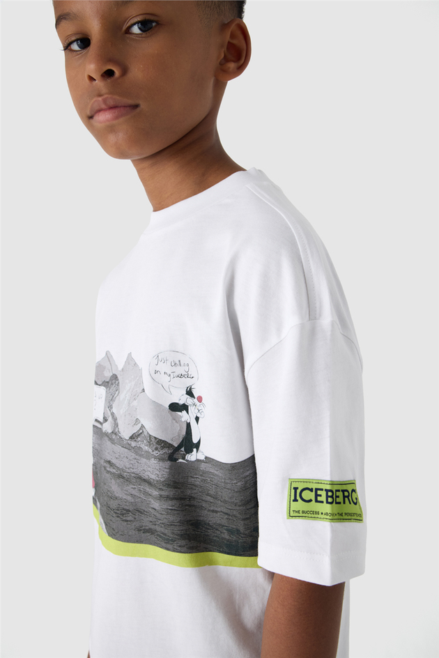 Iceberg Boy White TshirtIceberg Boy White Tshirt