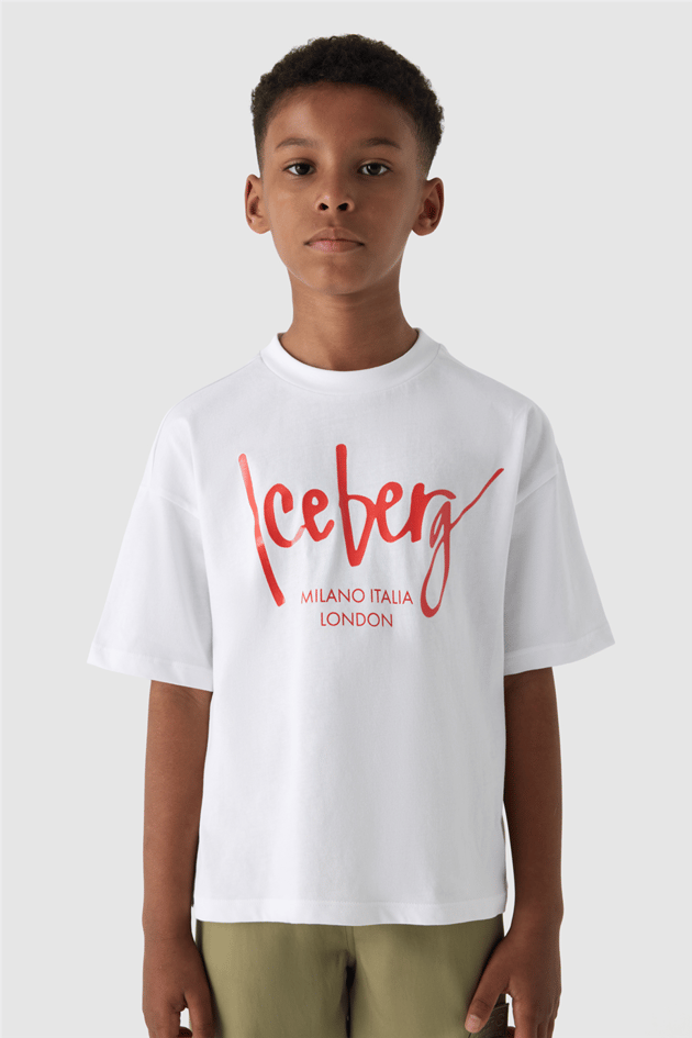 Iceberg Erkek Çocuk Beyaz TshirtIceberg Erkek Çocuk Beyaz Tshirt