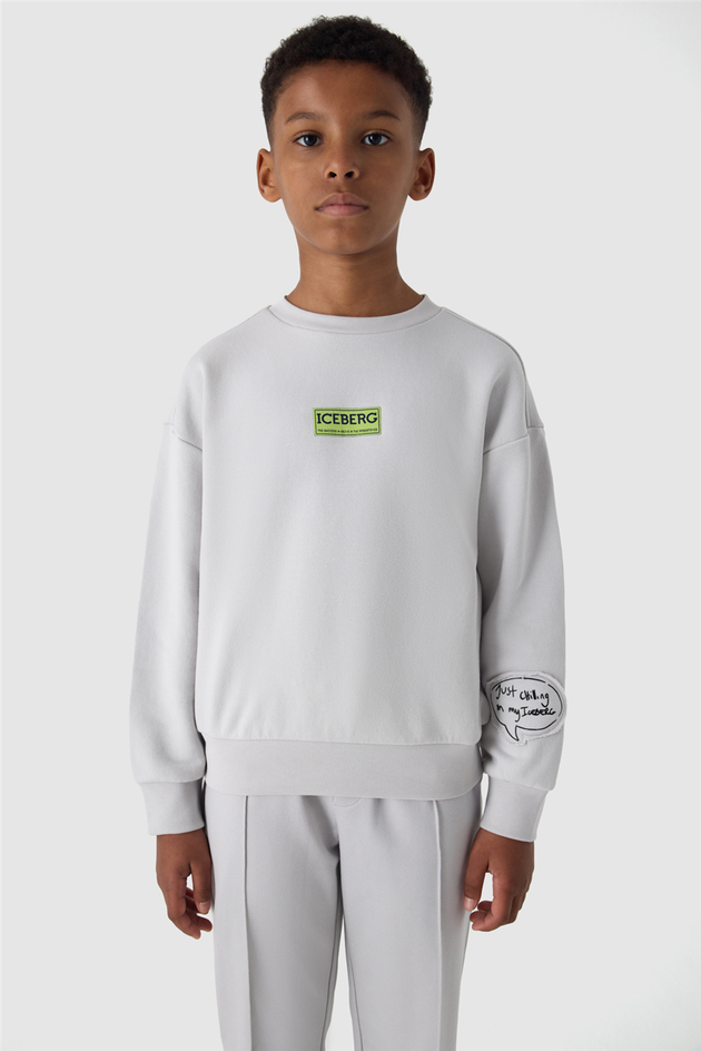 Iceberg Boy Grey SweatshirtIceberg Boy Grey Sweatshirt