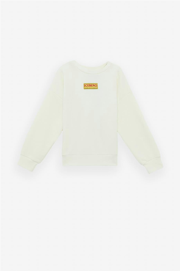 Iceberg Erkek Çocuk Kırık Beyaz SweatshirtIceberg Erkek Çocuk Kırık Beyaz Sweatshirt