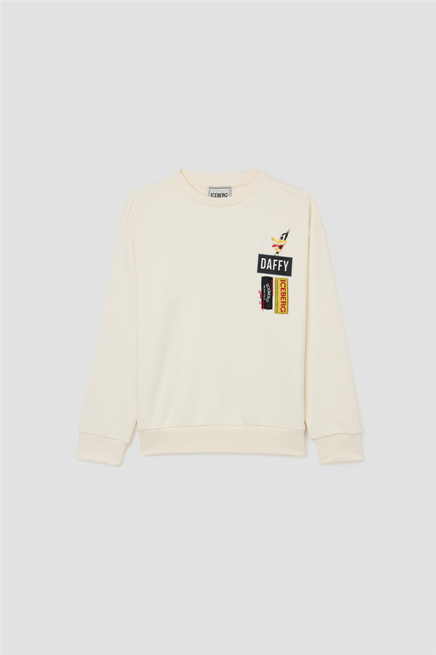 Iceberg Erkek Çocuk Kırık Beyaz SweatshirtIceberg Erkek Çocuk Kırık Beyaz Sweatshirt