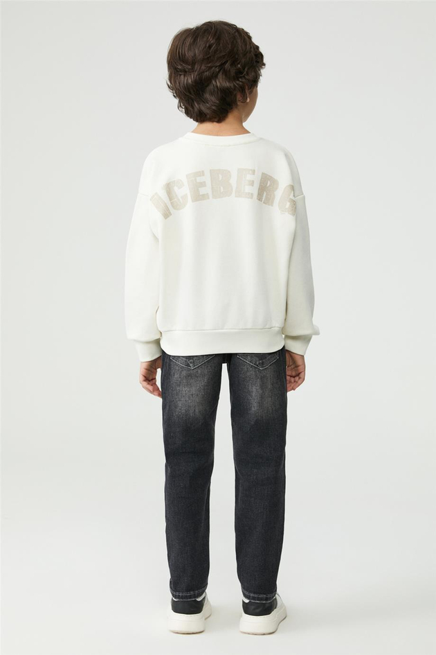Iceberg Erkek Çocuk Kırık Beyaz SweatshirtIceberg Erkek Çocuk Kırık Beyaz Sweatshirt