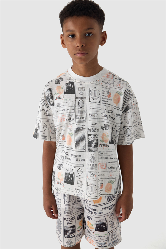 Iceberg Boy Off White TshirtIceberg Boy Off White Tshirt