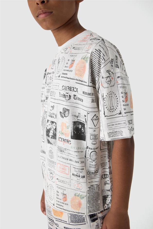 Iceberg Boy Off White TshirtIceberg Boy Off White Tshirt