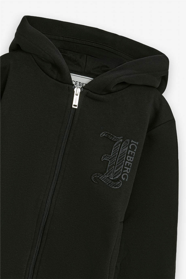 Iceberg Boy Black Tracksuit TopIceberg Boy Black Tracksuit Top