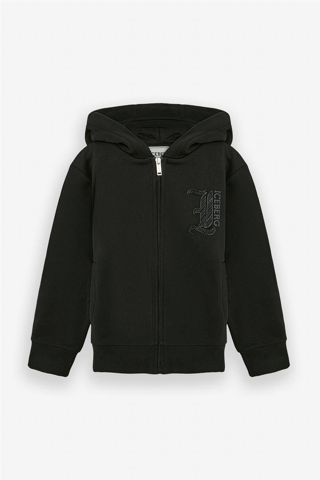 Iceberg Boy Black Tracksuit TopIceberg Boy Black Tracksuit Top