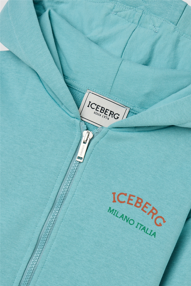 Iceberg Erkek Çocuk Yeşil Eşofman ÜstüIceberg Erkek Çocuk Yeşil Eşofman Üstü