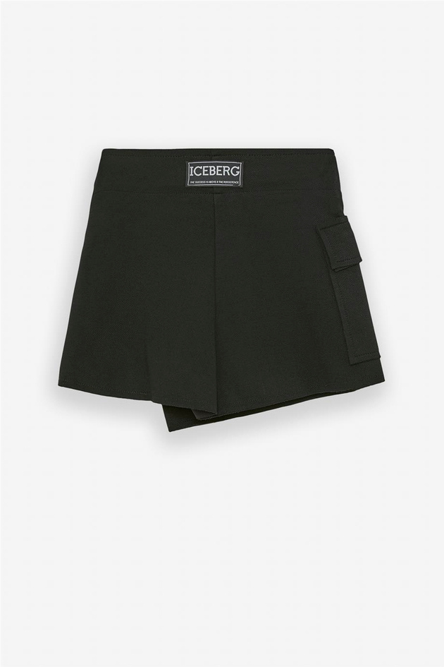 Iceberg Girl Black Shorts SkirtIceberg Girl Black Shorts Skirt