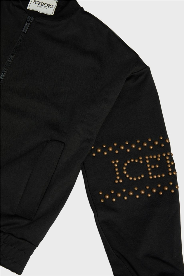 Iceberg Kız Çocuk Siyah Sweatshirt