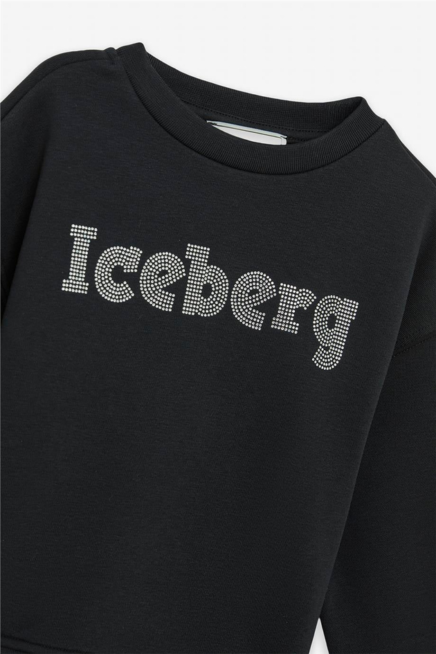 Iceberg Girl Black SweatshirtIceberg Girl Black Sweatshirt