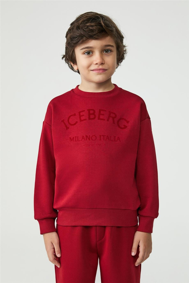 Iceberg Unisex Red Sweatshirt Iceberg Unisex Red Sweatshirt 