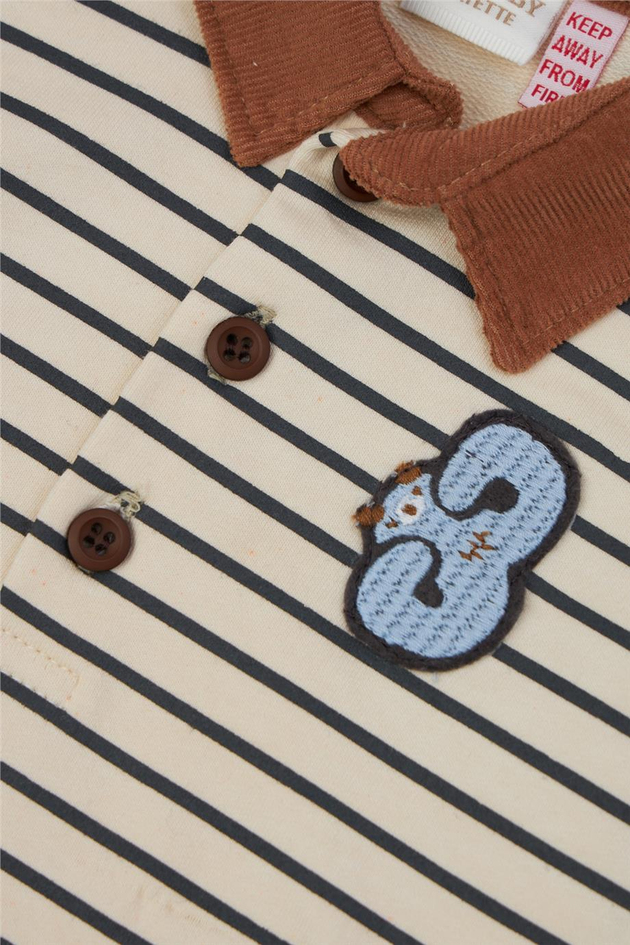 Layette Erkek Bebek Desenli Body