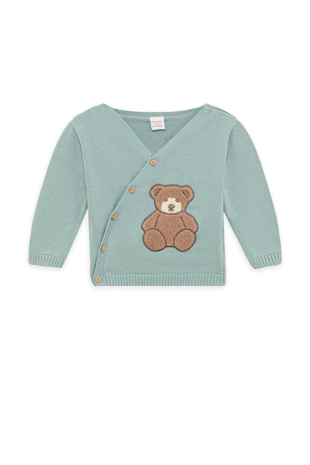 Layette Baby Boy Green Knitwear SetLayette Baby Boy Green Knitwear Set