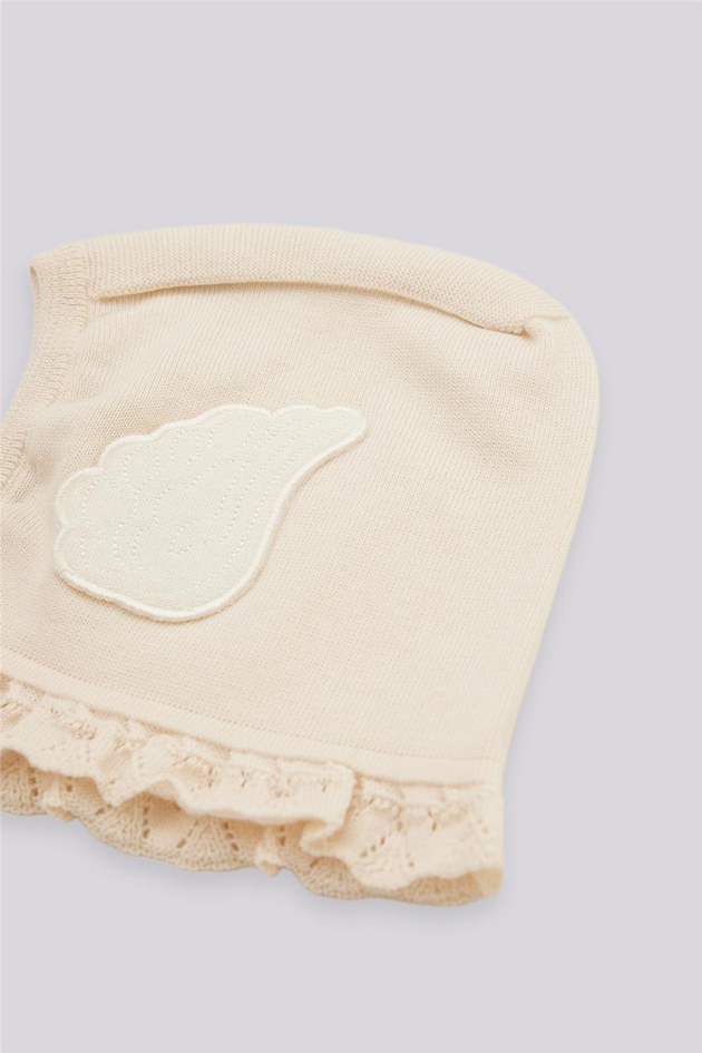 Layette Kız Bebek Ekru BereLayette Kız Bebek Ekru Bere