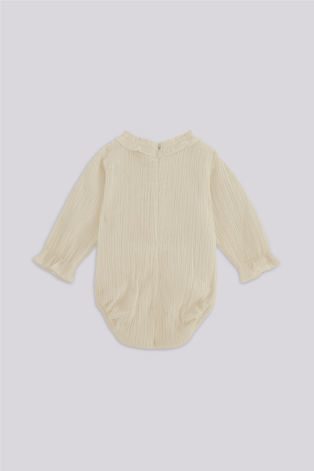 Layette Baby Girl Ecru BlouseLayette Baby Girl Ecru Blouse
