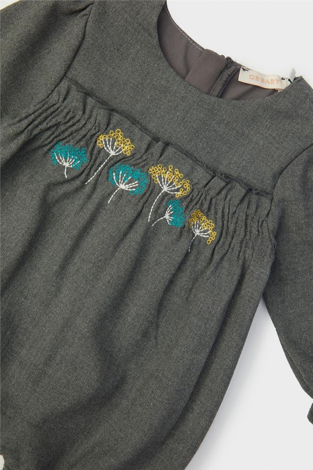 Layette Kız Bebek Gri Tulum
