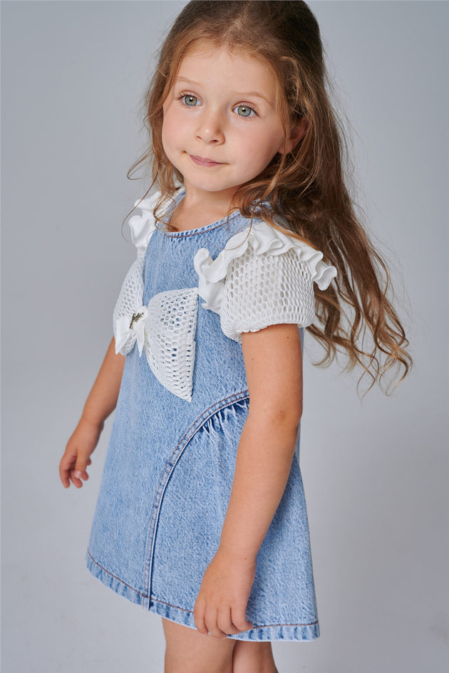 Lia Lea Baby Girl Navy Blue DressLia Lea Baby Girl Navy Blue Dress