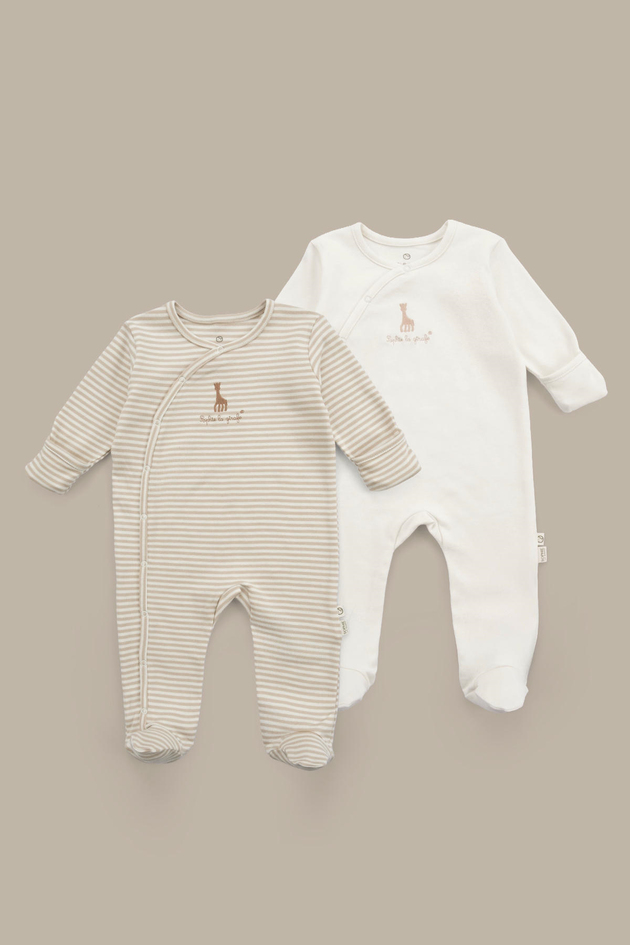 Little Gusto Organic Cotton 2-Pack Jumpsuit SetLittle Gusto Organic Cotton 2-Pack Jumpsuit Set