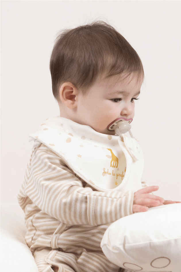 Little Gusto 2-Pack Waterproof Pacifier Bib SetLittle Gusto 2-Pack Waterproof Pacifier Bib Set