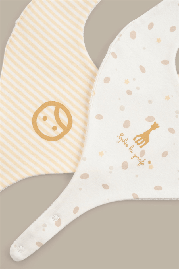 Little Gusto 2-Pack Waterproof Pacifier Bib SetLittle Gusto 2-Pack Waterproof Pacifier Bib Set
