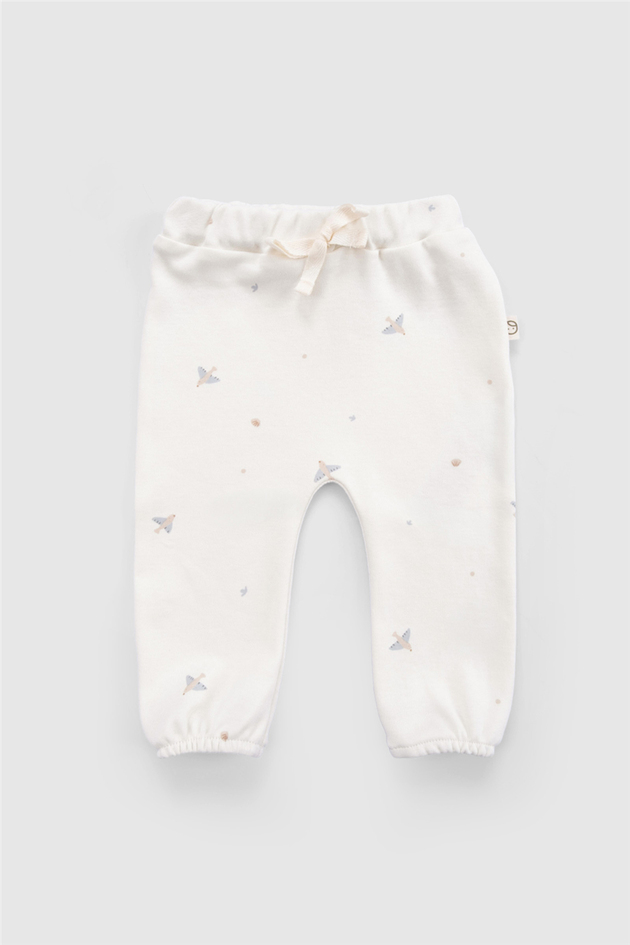 Little Gusto Unisex Beyaz PantolonLittle Gusto Unisex Beyaz Pantolon