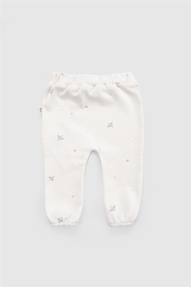 Little Gusto Unisex Beyaz PantolonLittle Gusto Unisex Beyaz Pantolon