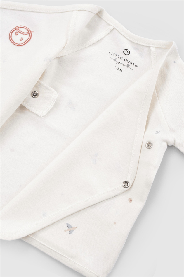 Little Gusto Unisex White Set Little Gusto Unisex White Set 
