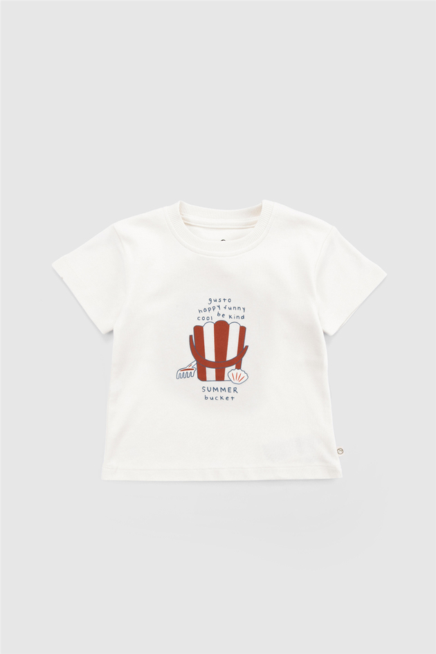 Little Gusto Unisex White Tshirt Little Gusto Unisex White Tshirt 