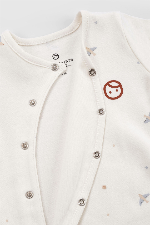 Little Gusto Unisex White Overall Little Gusto Unisex White Overall 
