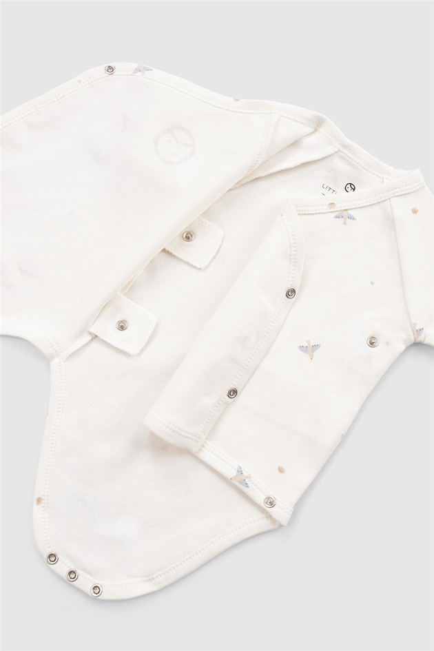 Little Gusto Unisex Beyaz ZıbınLittle Gusto Unisex Beyaz Zıbın