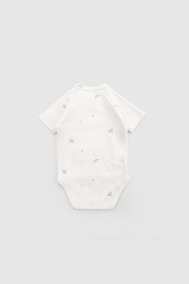 Little Gusto Unisex Beyaz ZıbınLittle Gusto Unisex Beyaz Zıbın