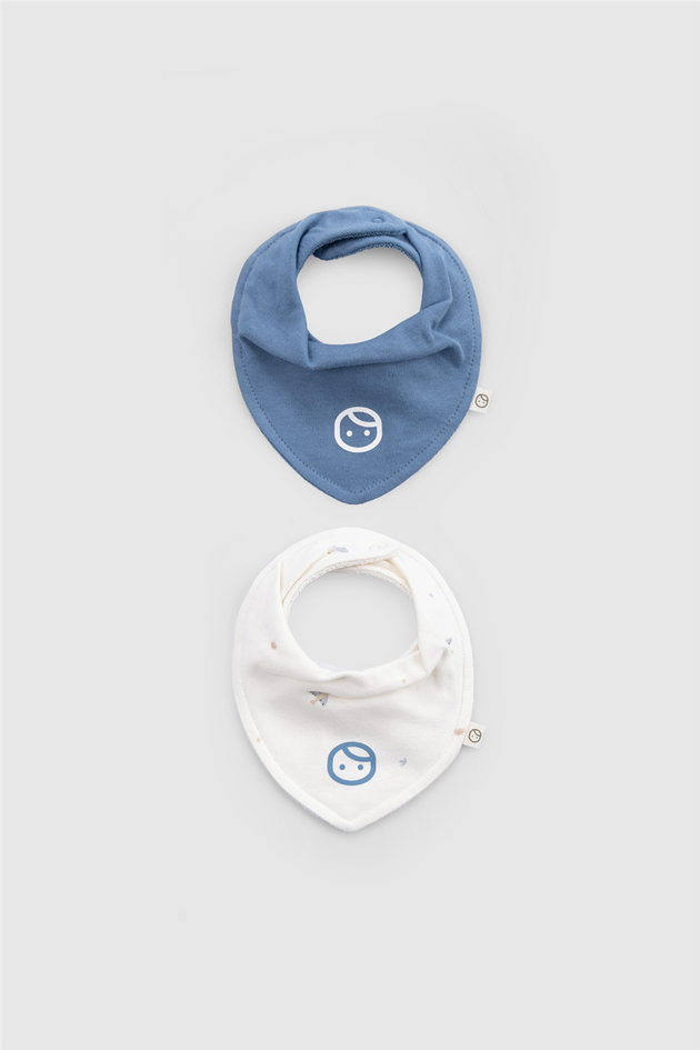 Little Gusto Unisex Blue BibLittle Gusto Unisex Blue Bib