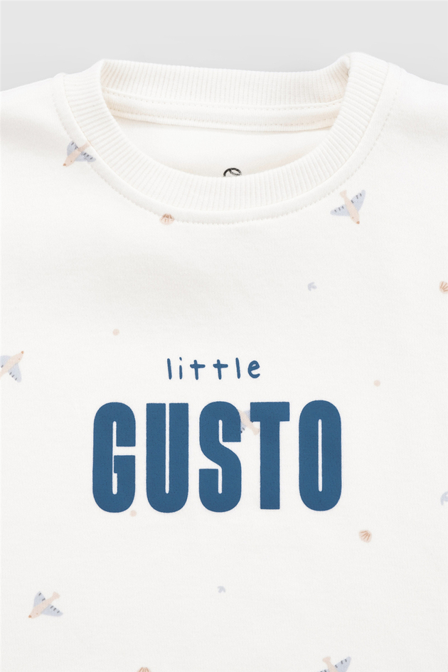 Little Gusto Unisex Blue Shorts SuitLittle Gusto Unisex Blue Shorts Suit