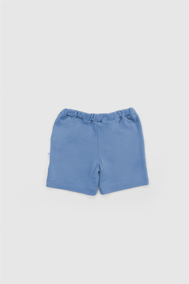 Little Gusto Unisex Blue Shorts SuitLittle Gusto Unisex Blue Shorts Suit