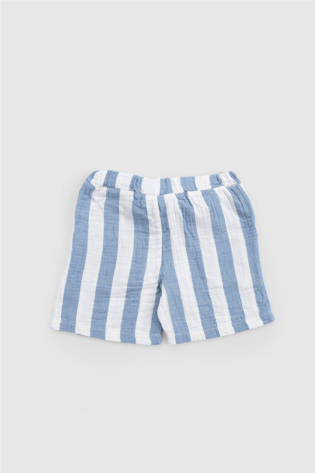 Little Gusto Unisex Blue Shorts SuitLittle Gusto Unisex Blue Shorts Suit
