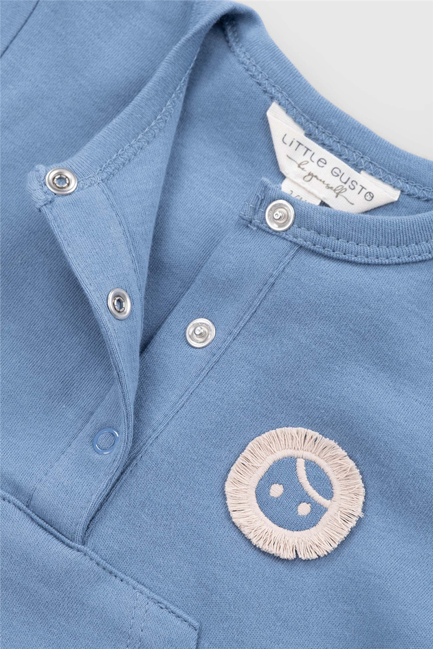 Little Gusto Unisex Blue Overall Little Gusto Unisex Blue Overall 