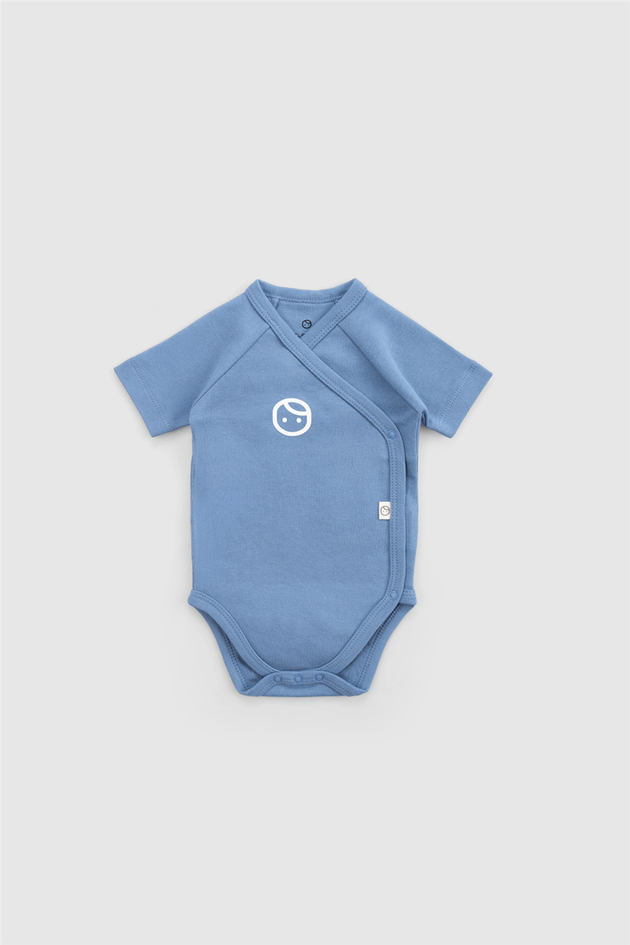 Little Gusto Unisex Blue BodysuitLittle Gusto Unisex Blue Bodysuit