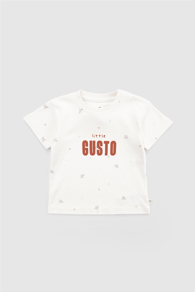 Little Gusto Unisex Orange Shorts SuitLittle Gusto Unisex Orange Shorts Suit
