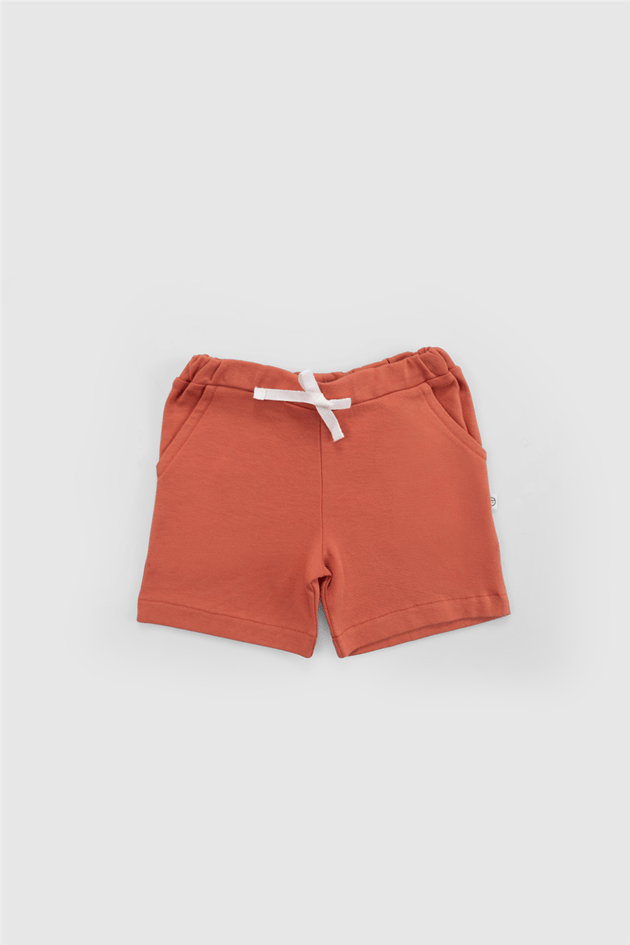Little Gusto Unisex Orange Shorts SuitLittle Gusto Unisex Orange Shorts Suit